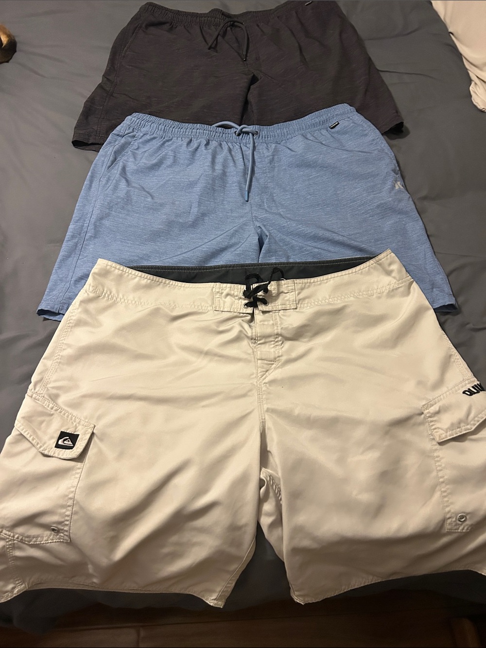 Hurley & Quiksilver Swim Shorts Bundle – 3 Pairs